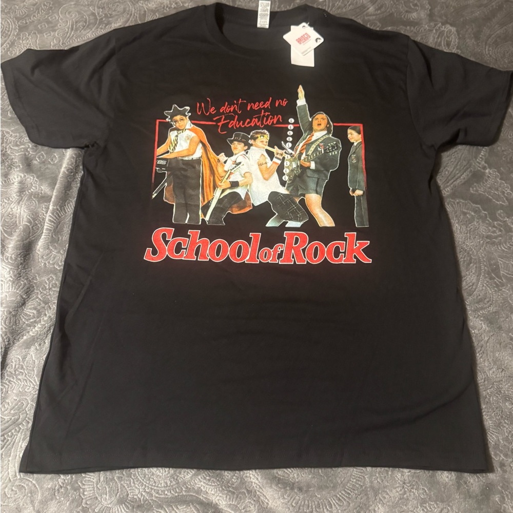 Mens School of Rock Shirt Size Large New with Tags